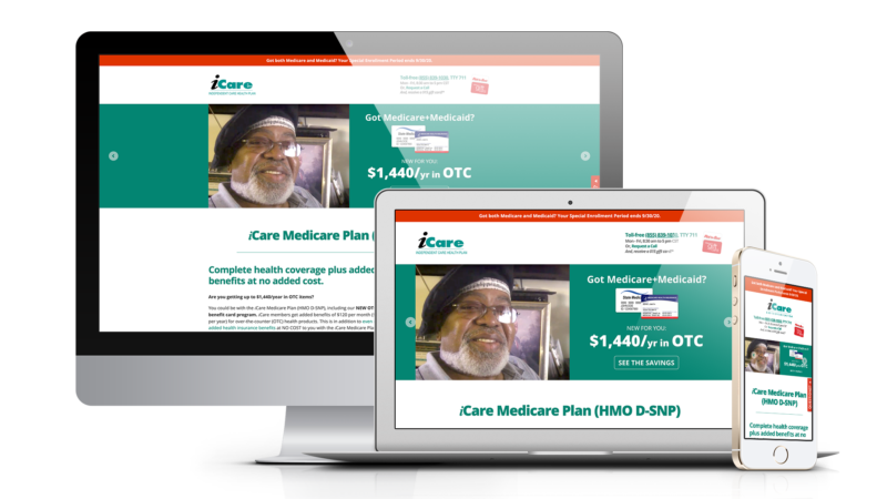 iCare Medicare Plan landing page